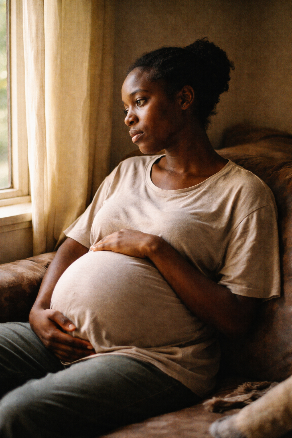 A woman preparing for motherhood